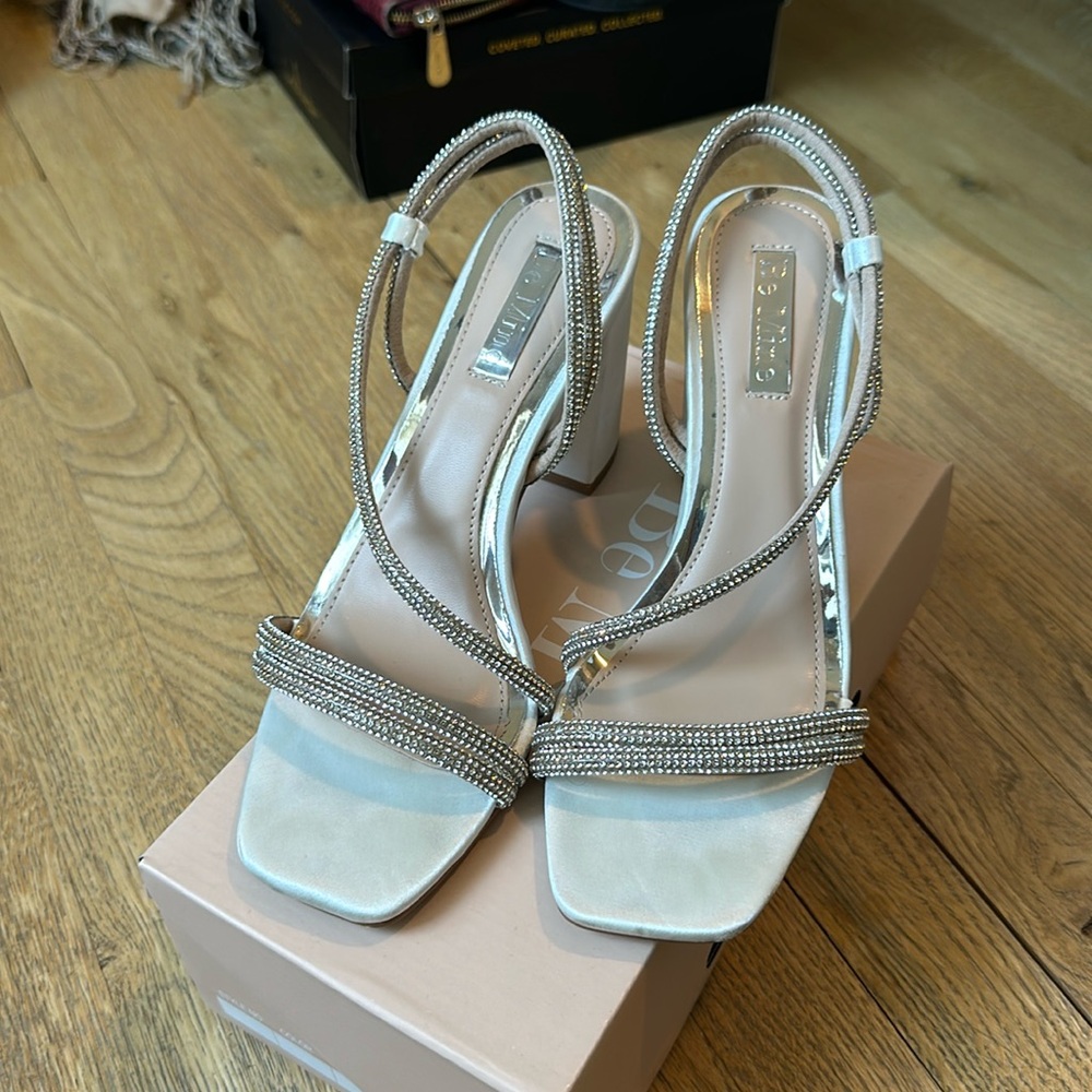 ASOS Be Mine Bridal Sunshine Block Heels